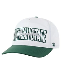 '47 Brand Men's White Michigan State Spartans Lineman Hitch brrr Adjustable Hat