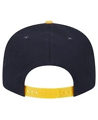 New Era Men's Navy/Gold West Virginia Mountaineers Two-Tone 9FIFTY Snapback Hat