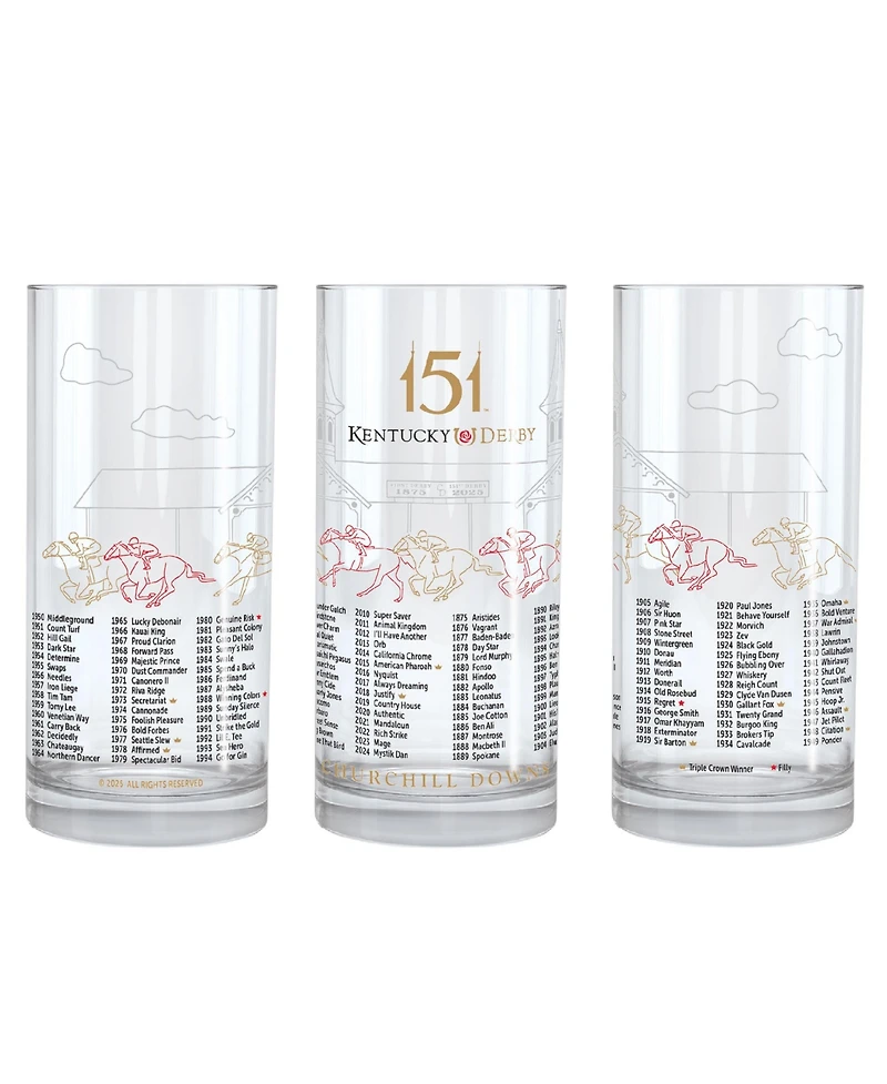 West Coast Novelty Kentucky Derby 151 12 oz. Mint Julep Glasses Two Pack