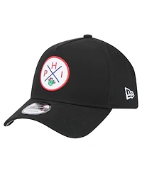 New Era Men's Black Philadelphia Phillies 9FORTY A-Frame Adjustable Hat