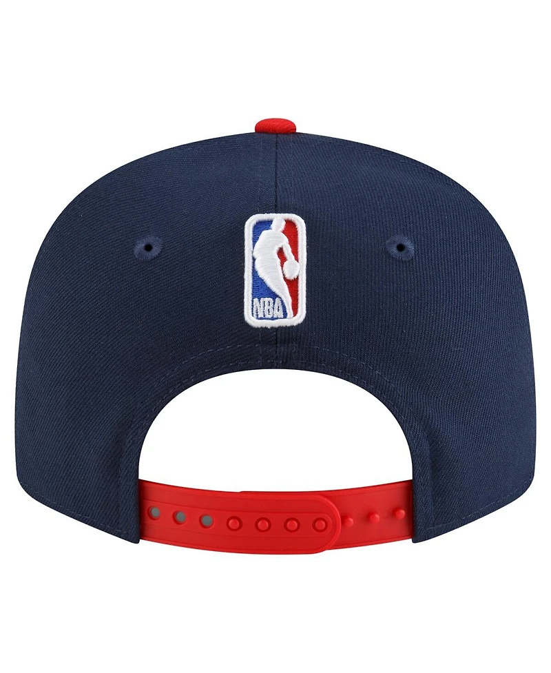 New Era Men's Navy/Red Washington Wizards Jersey Hook Statement Edition 9FIFTY Snapback Hat