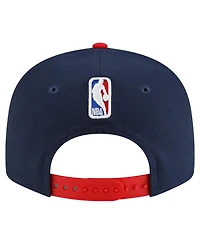 New Era Men's Navy/Red Washington Wizards Jersey Hook Statement Edition 9FIFTY Snapback Hat