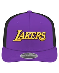 New Era Men's Purple Los Angeles Lakers Statement Edition Jersey Hook 9SEVENTY Stretch-Snap Hat