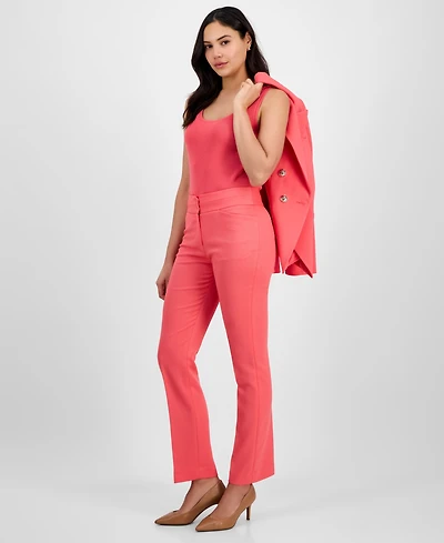 Tahari Asl Women's Mid-Rise Flare-Leg Pants, Regular & Petite