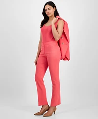 Tahari Asl Women's Mid-Rise Flare-Leg Pants, Regular & Petite