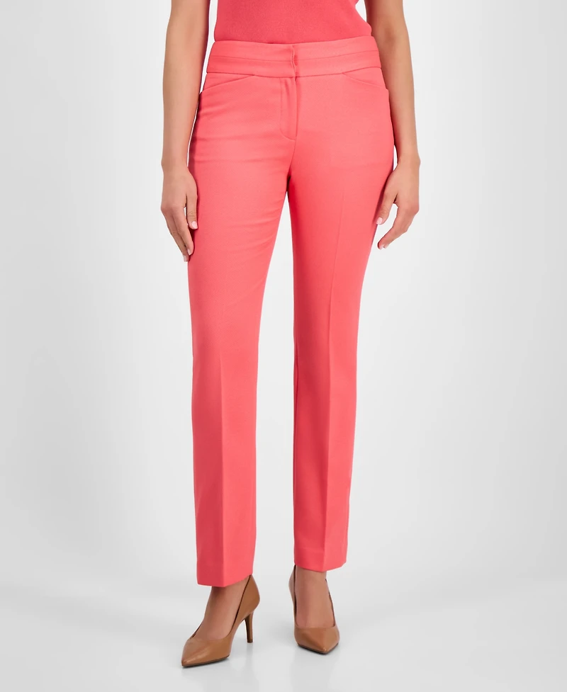 Tahari Asl Women's Mid-Rise Flare-Leg Pants, Regular & Petite
