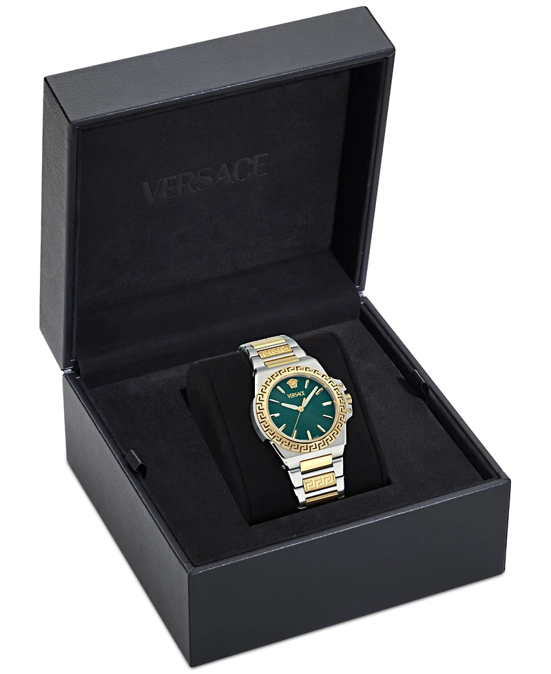 Versace Women's Swiss Greca Reaction Two-Tone Stainless Steel Bracelet Watch 38mm