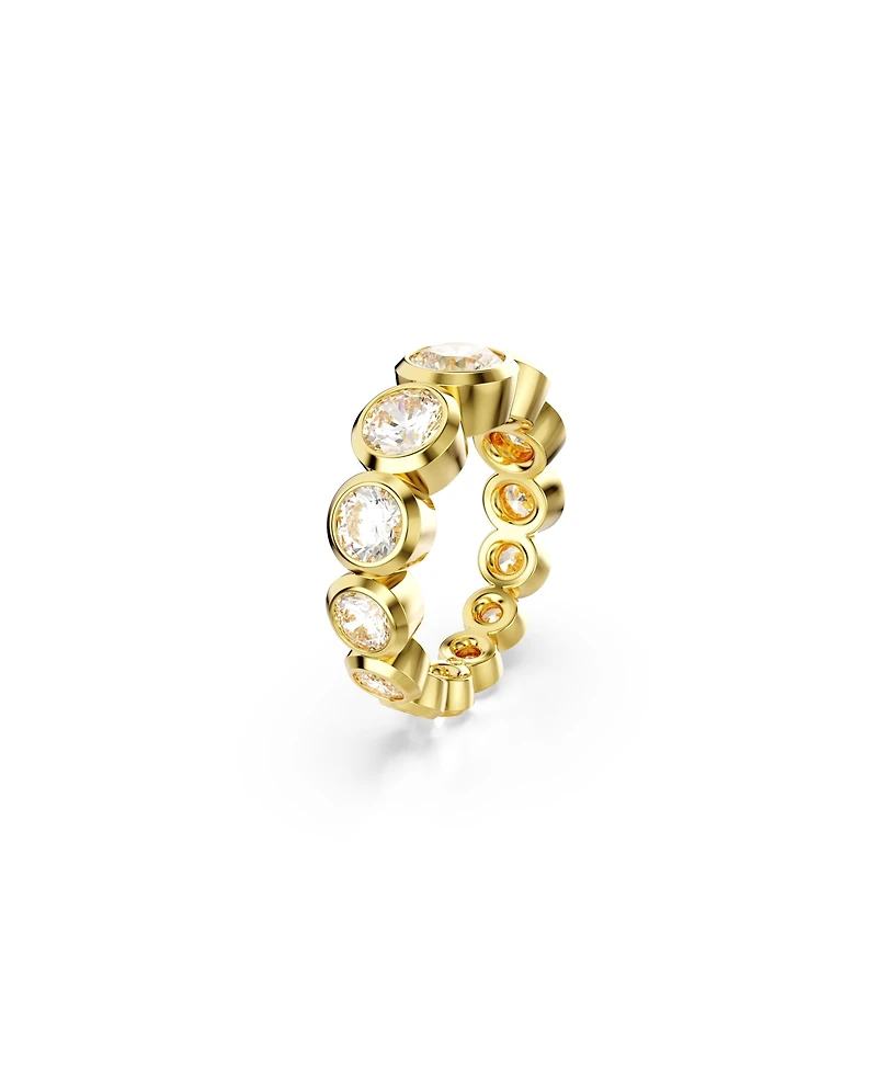 Swarovski Imber Gold-Tone Plated Mixed Round Cut Ring