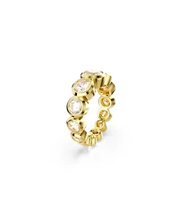 Swarovski Imber Gold-Tone Plated Mixed Round Cut Ring