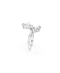 Swarovski Mesmera Rhodium Plated Attract Open Ring