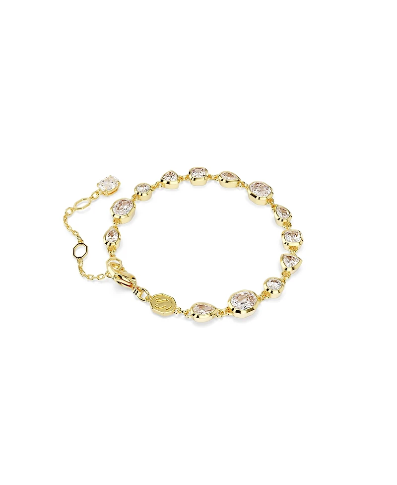 Swarovski Imber Mixed Cuts White Gold-Tone Plated Tennis Bracelet