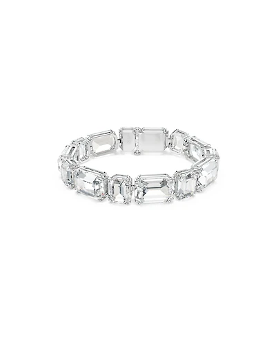 Swarovski Millenia Octagon Cut White Rhodium Plated Tennis Bracelet