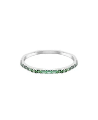 Swarovski Matrix Baguette Cut Rhodium Plated Bangle Bracelet