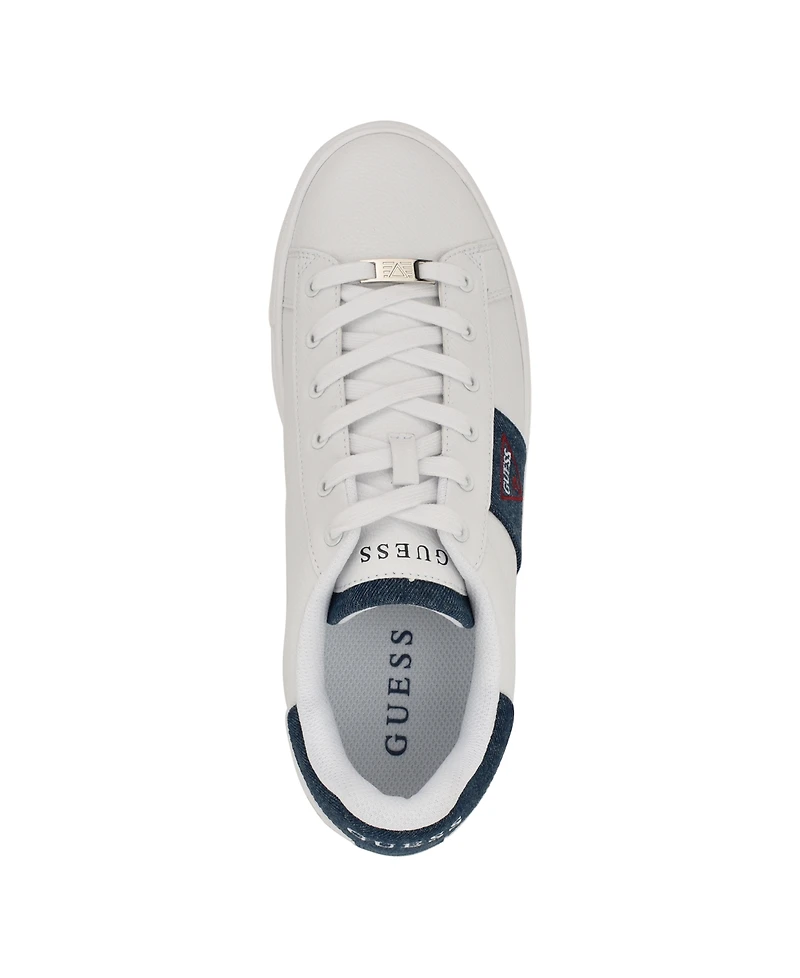 Guess Men's Bertell Round Toe Lace Up Fashion Sneakers