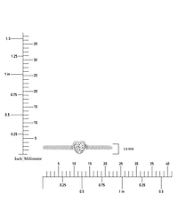 Cubic Zirconia Heart Accent Ring (1/2 ct. t.w.) Sterling Silver