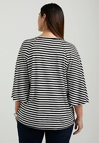 June + Vie Women's June + Vie Flared Raglan Sleeve Breton Tee