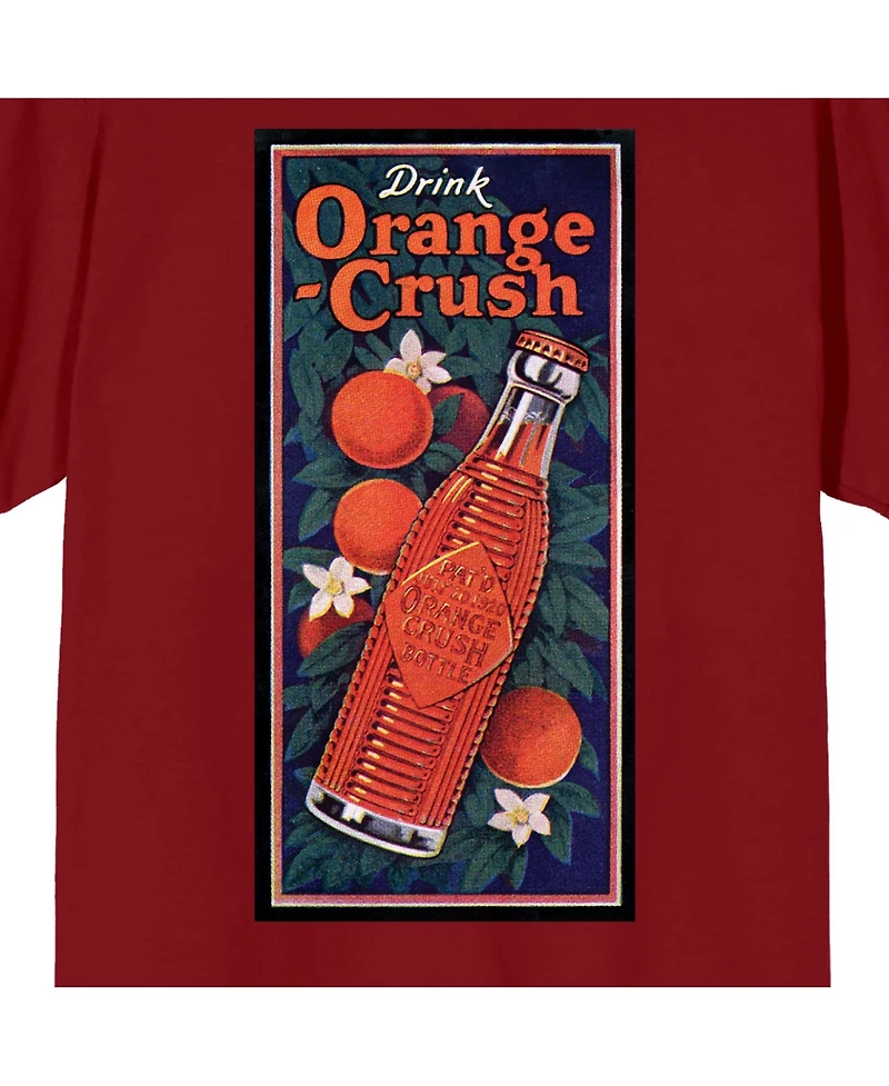 Orange Crush Men's Drink Soda Bottle Cardinal Red T-shirt-3XL
