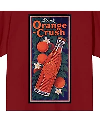 Orange Crush Men's Drink Soda Bottle Cardinal Red T-shirt-3XL