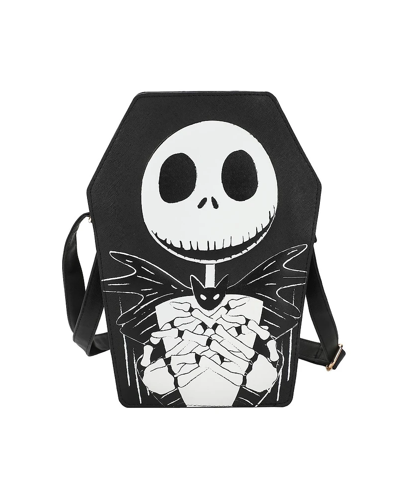 Nightmare Before Christmas Jack Skellington Coffin 11" Crossbody Bag