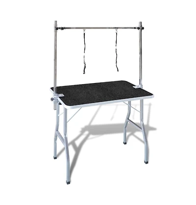 Adjustable Pet Dog Grooming Table with 2 Nooses