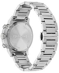 Ferragamo Men's Swiss Chronograph Sport Stainless Steel Bracelet Watch 44mm
