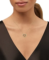 Macy's Amethyst (3/4 ct. t.w.) Heart Pendant Necklace in 14k Gold Over Sterling Silver, 16" + 2" extender (Also Available in Amethyst)