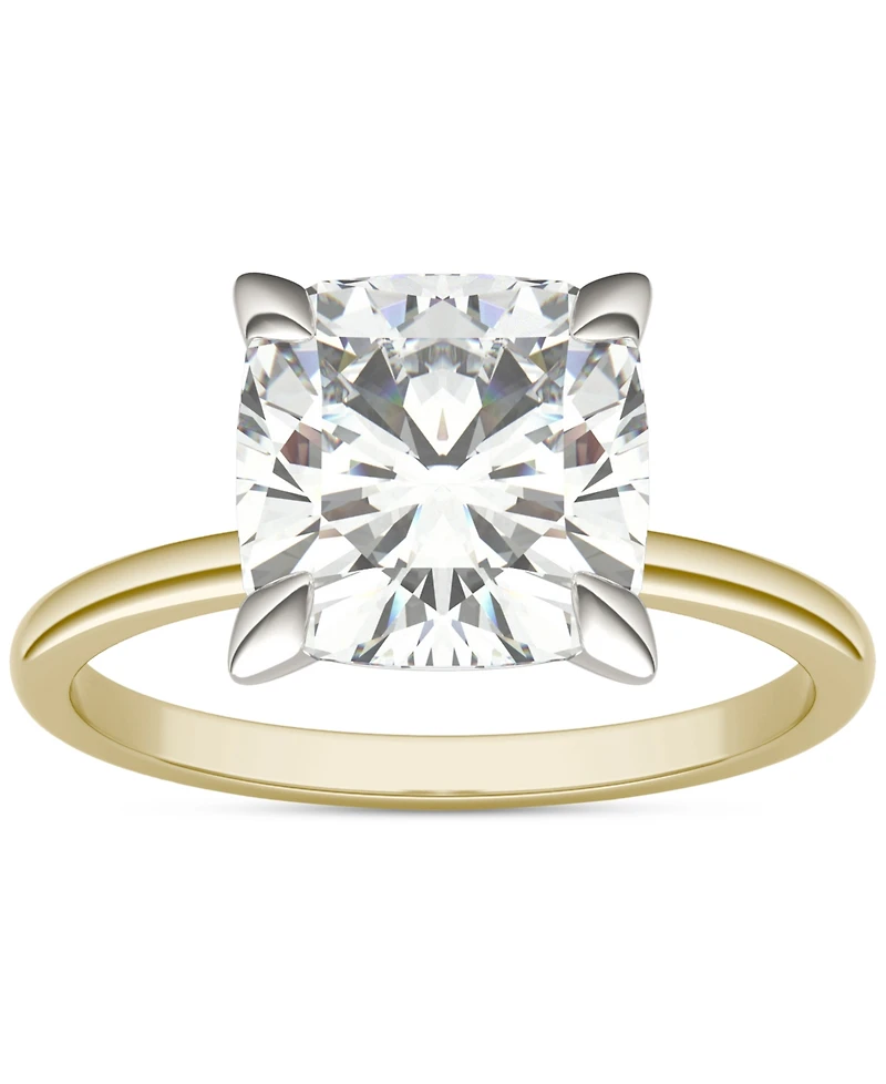Charles & Colvard Classic Basket Solitaire Engagement Ring (2-3/4 ct. t.w.) Two-Tone 14k Gold