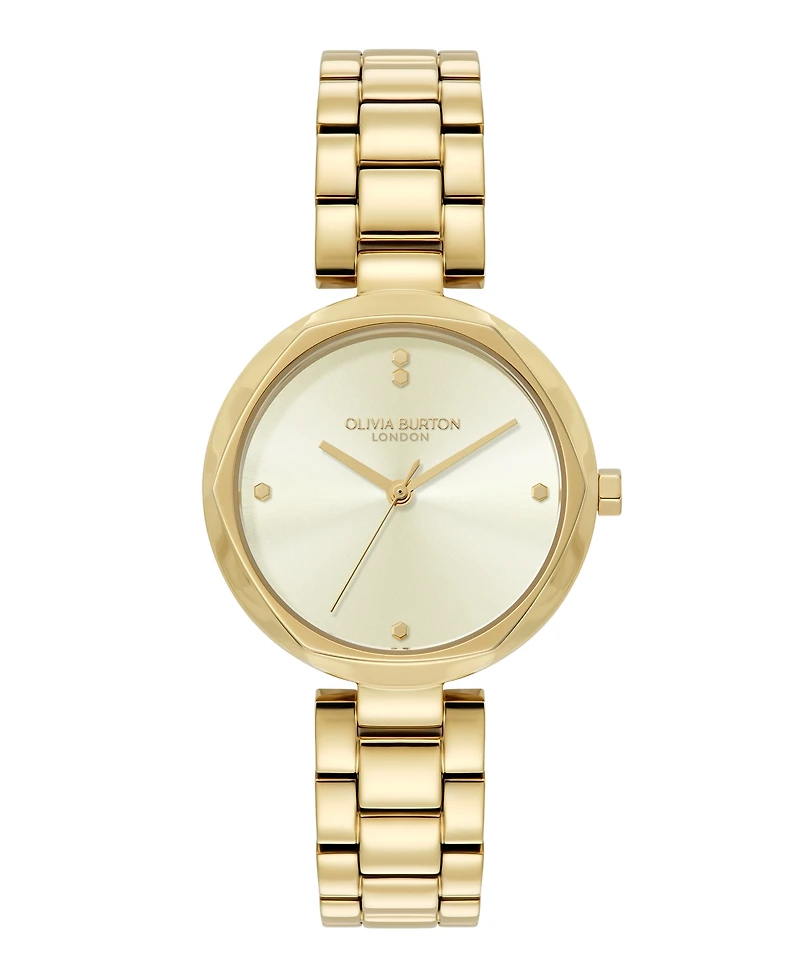 Olivia Burton Women's Dimension Gold Tone Bracelet Watch, 32mm