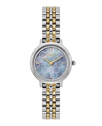 Olivia Burton Women's Honeycomb Ultra Slim Two-Tone Bracelet Watch