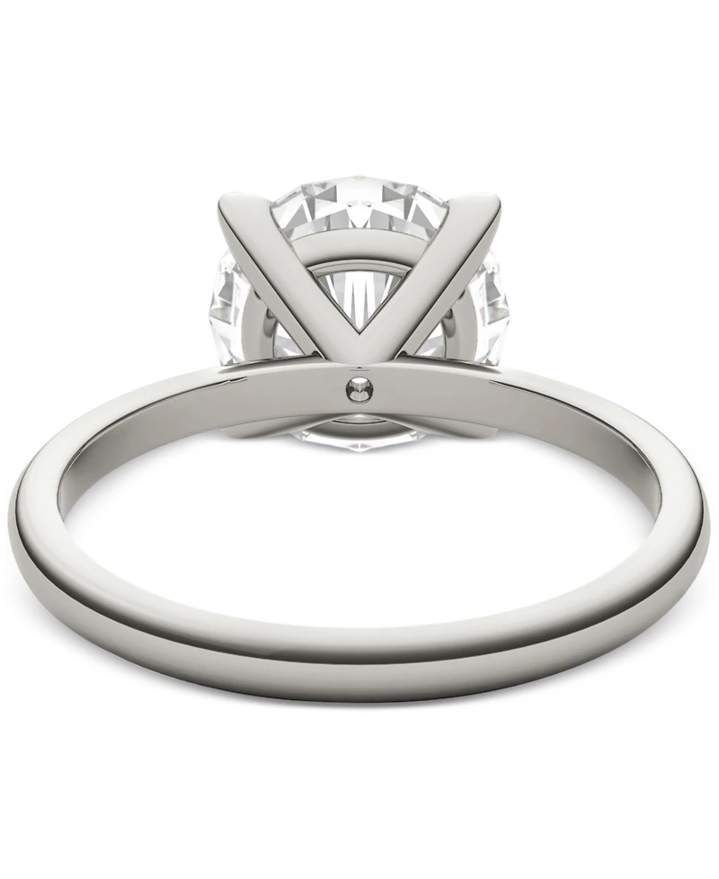 Charles & Colvard Moissanite Classic Basket Solitaire Engagement Ring (3 ct. t.w.) in Two-Tone 14k Gold
