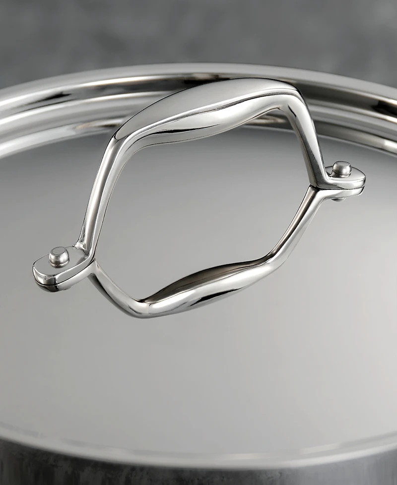 Tramontina Signature 6-Quart Tri-Ply Clad Stainless Steel Saute Pan with Lid
