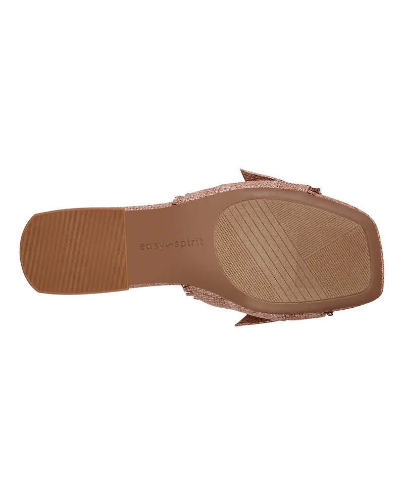 Easy Spirit Women's Girly eFlex Knotted Bow Dress Sandals