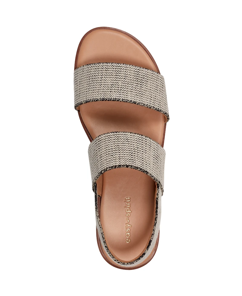 Easy Spirit Women's Lana Double Band Flat Slingback Sandals
