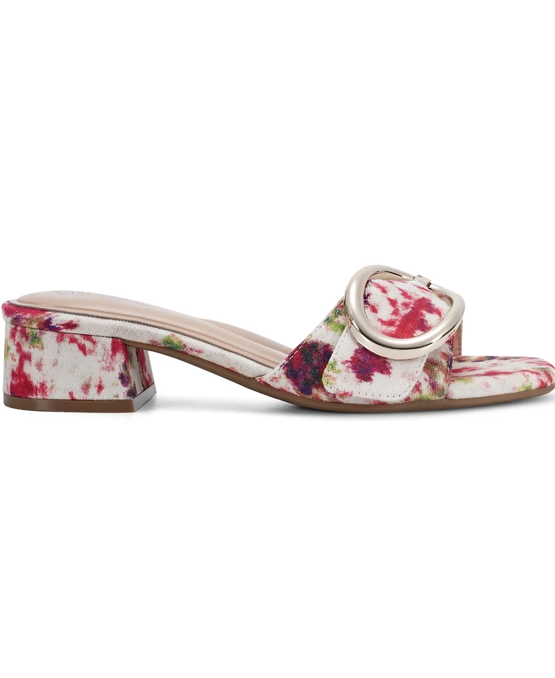 Easy Spirit Women's Roxana eFlex Buckle Block Heel Sandals