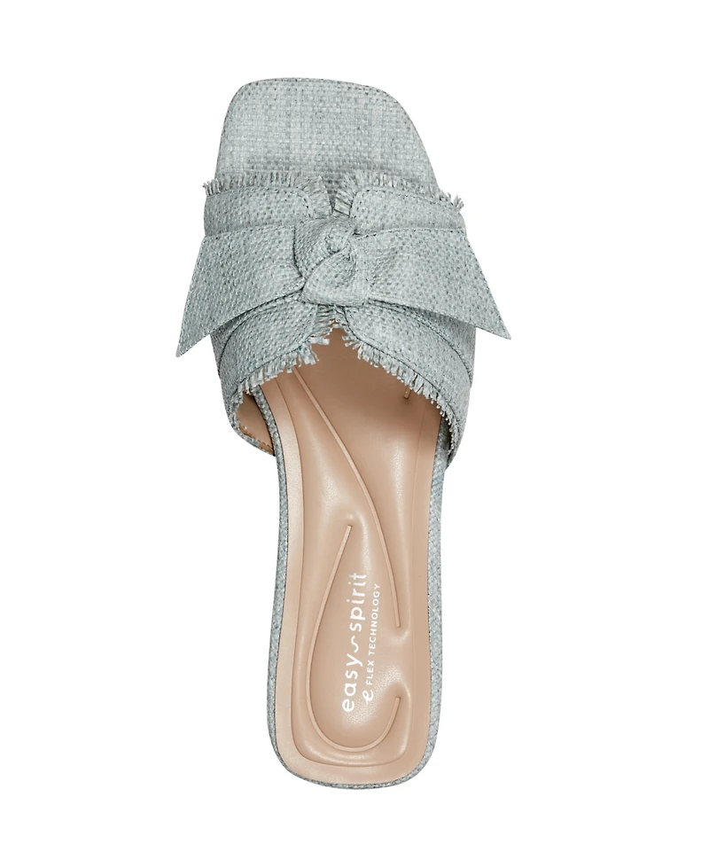 Easy Spirit Women's Girly eFlex Knotted Bow Dress Sandals