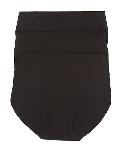 Felina Women's 3-Pack Pima Cotton Control Brief Panty