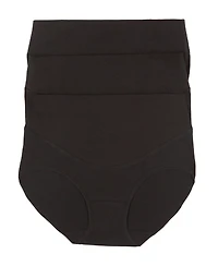 Felina Women's 3-Pack Pima Cotton Control Brief Panty