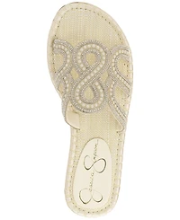 Jessica Simpson Women's Bria Rhinestone Slide Sandals