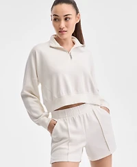 Id Ideology Women's Relaxed Lightweight Quarter-Zip Top, Exclusively at Macy's