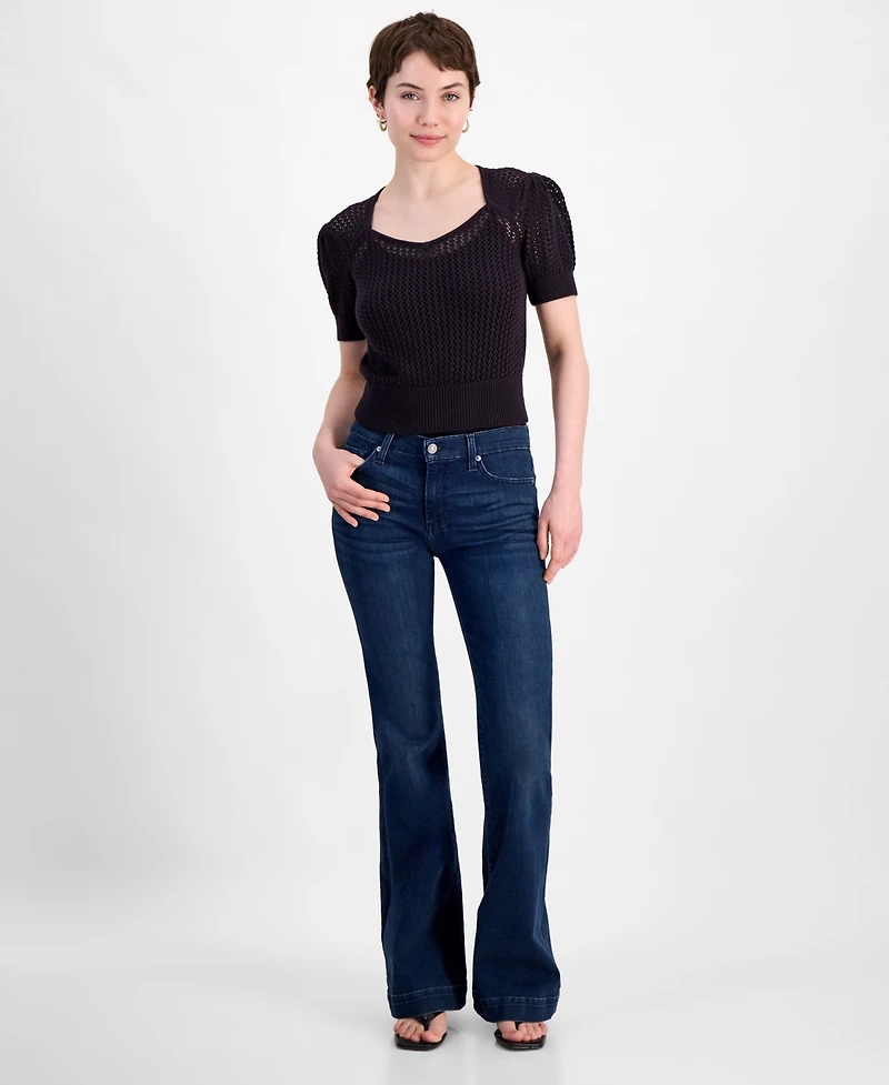7 For All Mankind Women's Sweetheart-Neck Sweater