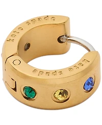 Kate Spade New York Small Pave Chunky Huggie Hoop Earrings, 0.5"