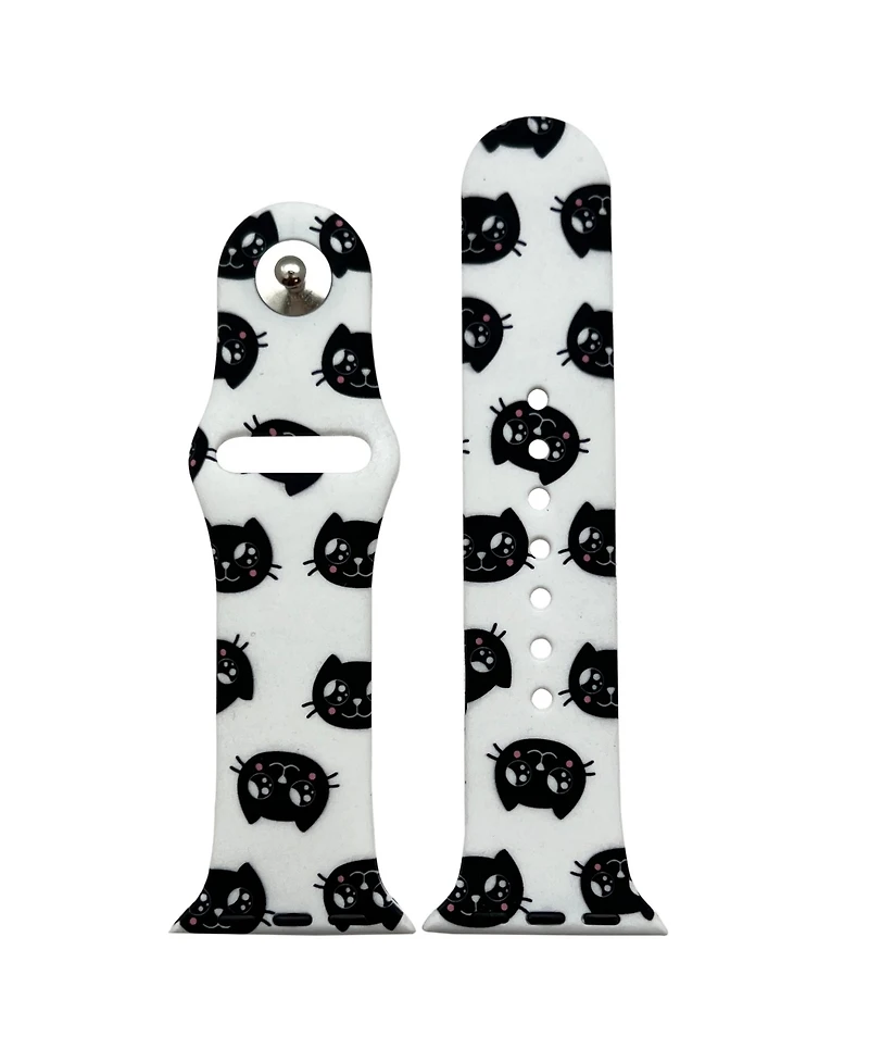 Olivia Pratt Cat Printed Silicone Apple Watch Bands