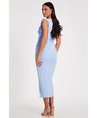 Quiz Women's Jersey Frill Detail Midi Dress