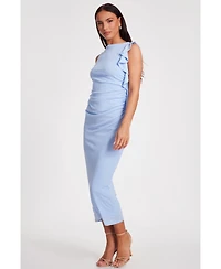 Quiz Women's Jersey Frill Detail Midi Dress