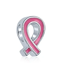 Bling Jewelry Radiant Pink Ribbon Hope Breast Cancer Survivor Charm Bead - Sterling Silver