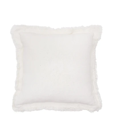 Sawyer Garnet Solid Woven Square Accent Throw Pillow, 18" x 18"
