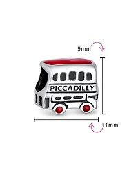 Bling Jewelry London Double Decker Bus Charm Bead Sterling Silver European Bracelet
