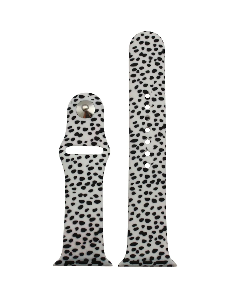 Olivia Pratt Cheetah Polka Dot Printed Silicone Apple Watch Bands