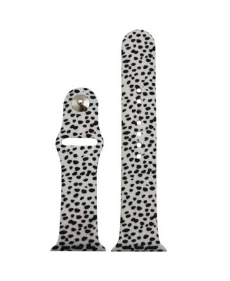 Olivia Pratt Cheetah Polka Dot Printed Silicone Apple Watch Bands