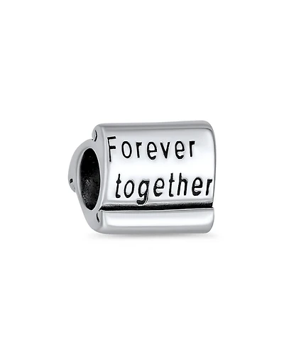 Bling Jewelry Love Family Couples Mantra Charm Bead Sterling Silver European Bracelet
